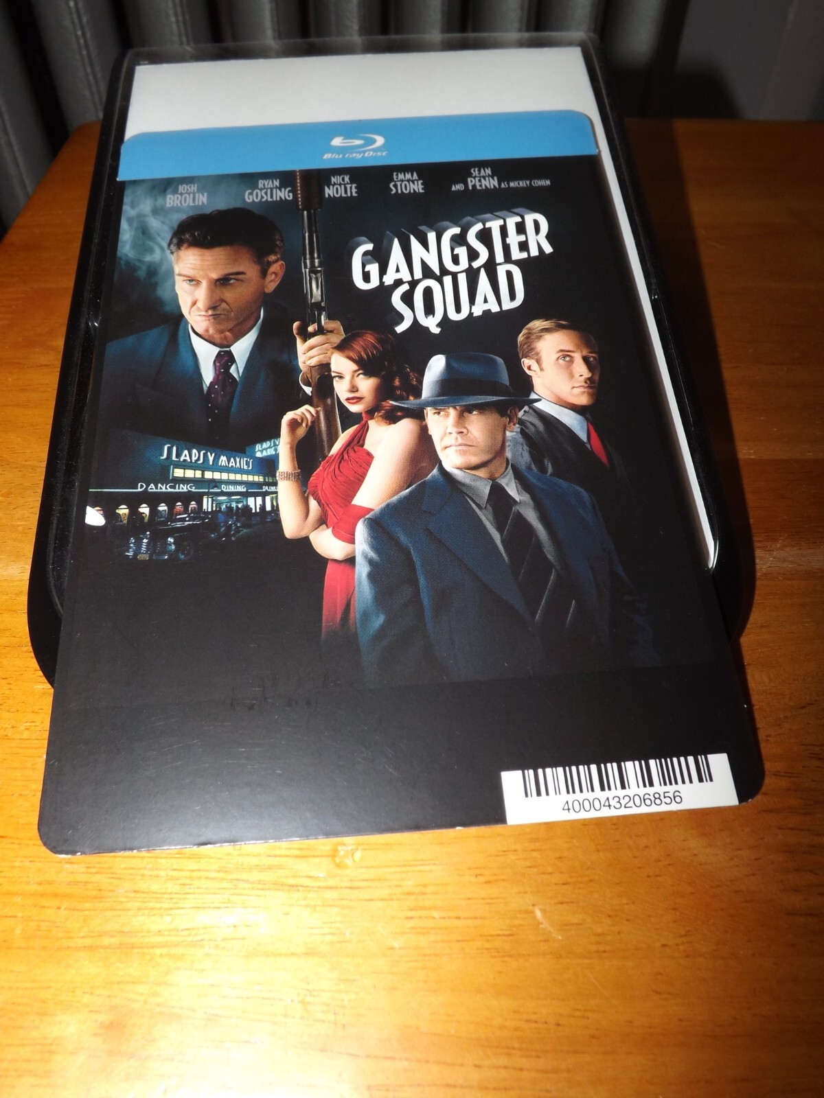 GANGSTER SQUAD BLU-RAY DISPLAY BACKER CARD (not a dvd) 5.5″ X 8″ NO MOVIE