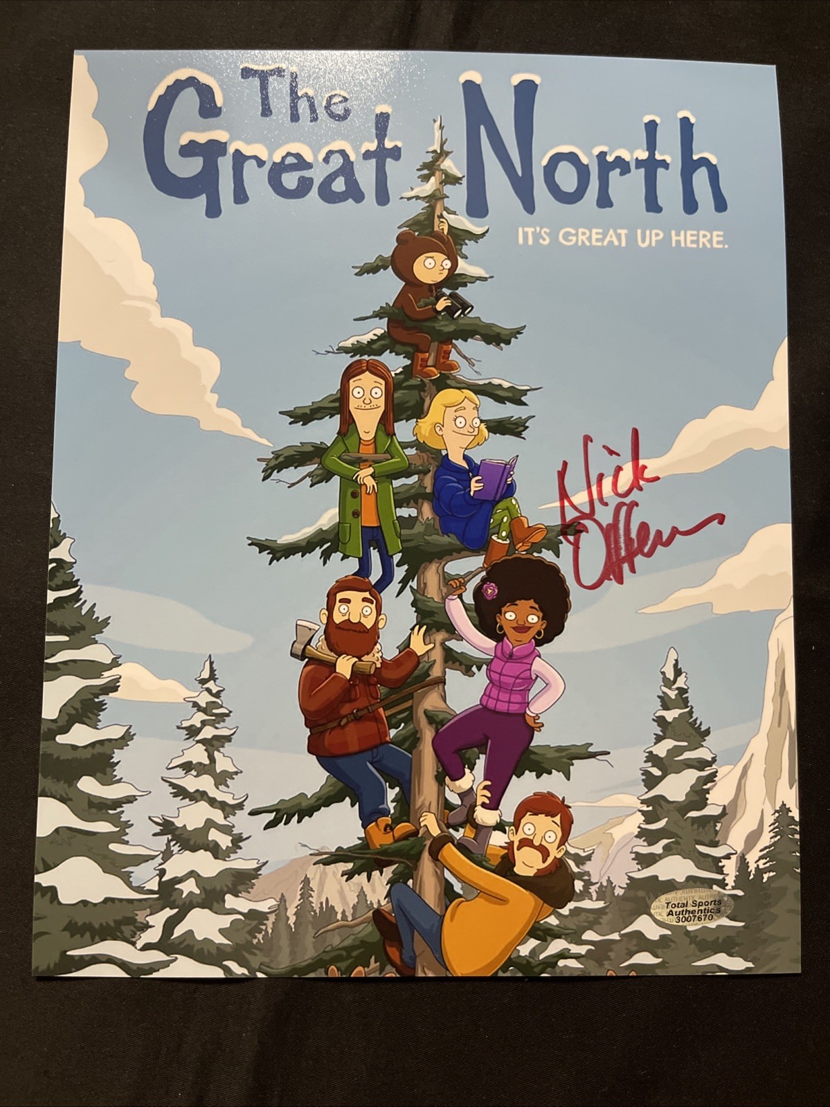 🤩Nick Offerman Signed Autographed 8×10 Photo W/COA “The Great North” As Pics😍