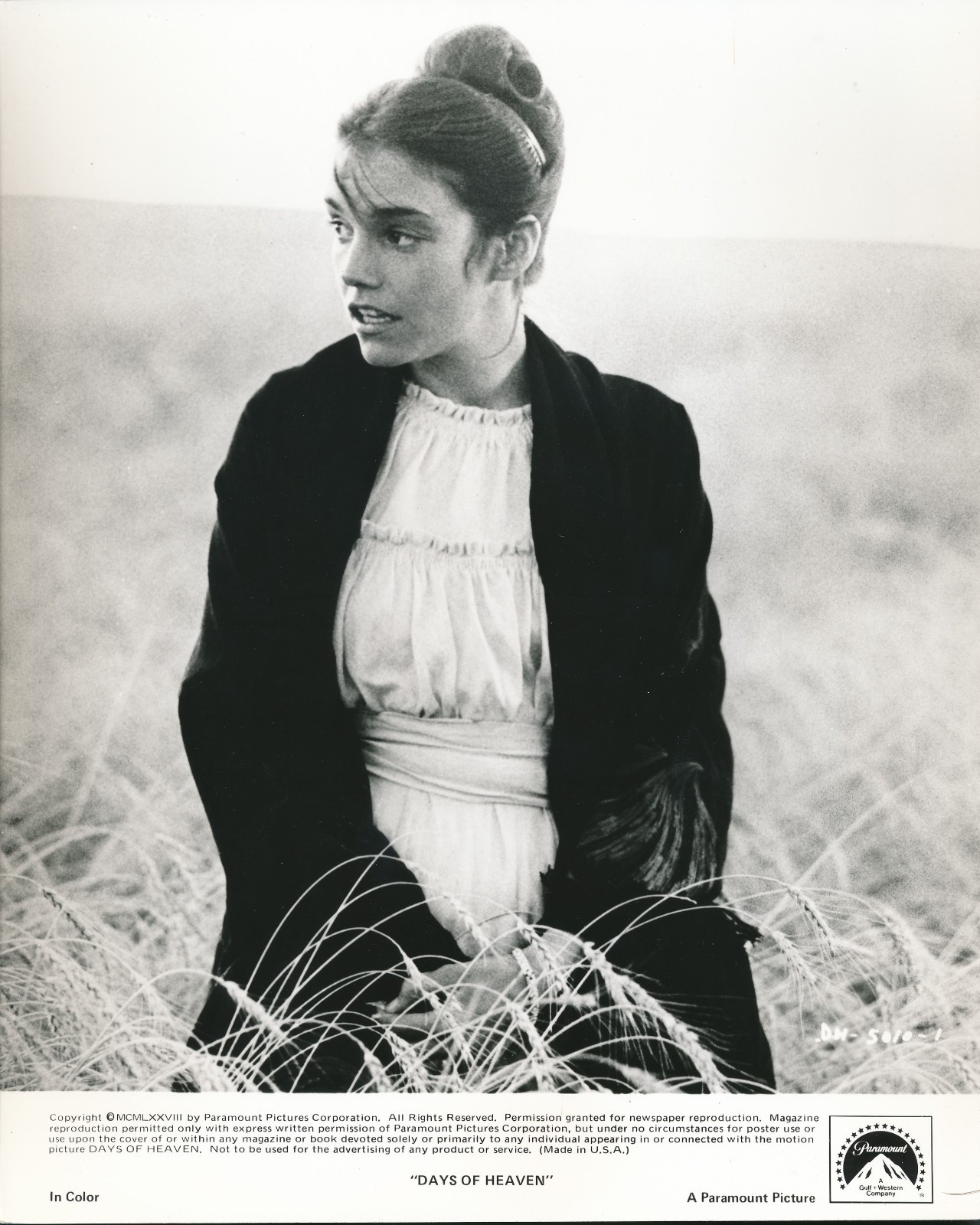 BROOKE ADAMS – DAYS OF HEAVEN – ORIGINAL PUBLICITY PHOTO – 1978