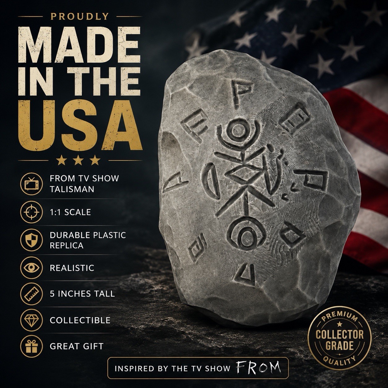 TV show From Replica Talisman Runestone 1:1 Scale￼￼