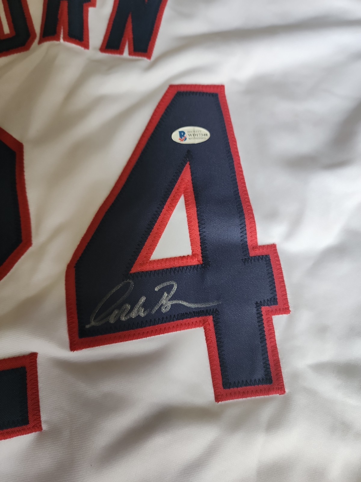 Corbin Bernsen signed Movie “Major League” Indians Jersey Roger Dorn (Beckett)