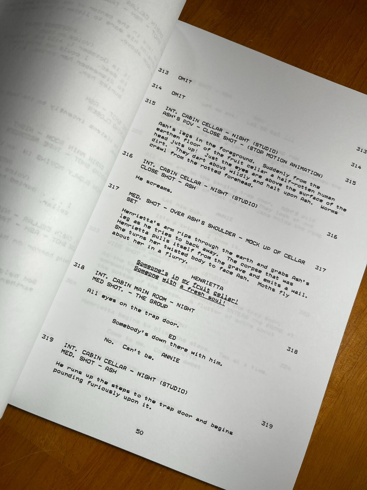 Evil Dead 2 Script Cast-Signed – Autograph Reprints – Evil Dead II
