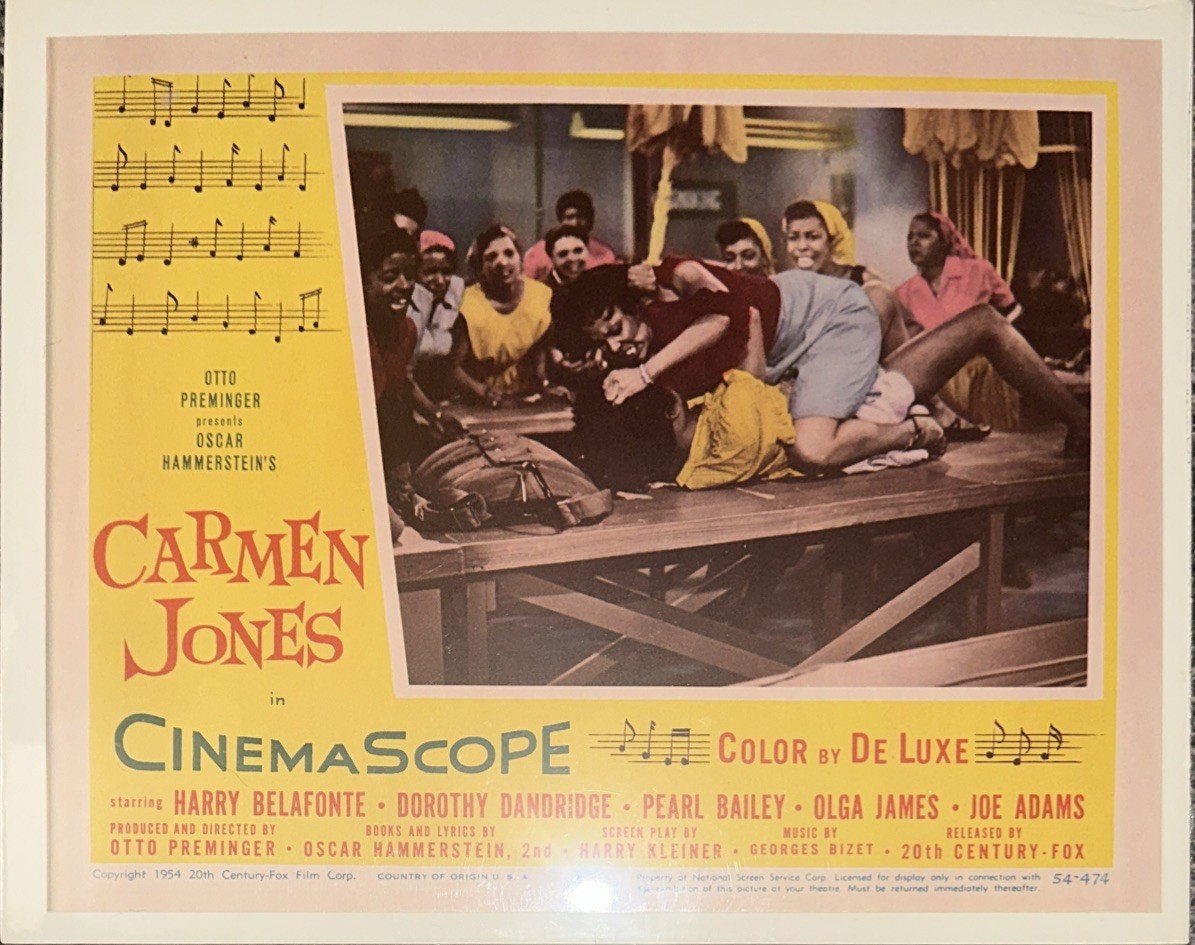 20th Century Fox’s 1954 Carmen Jones Lobby Posters Complete Set A+ Quality 11×14