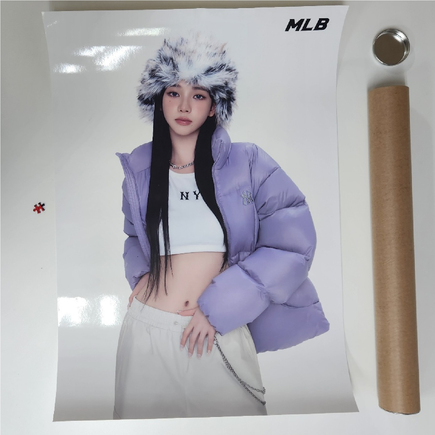 aespa KARINA MLB Official Limited Poster Kpop 42cm(16.5in) x 59cm(23.2in)