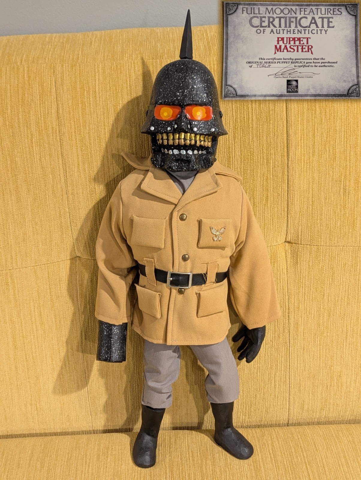 TORCH Puppet Master PROP 1:1 REPLICA Doll Full Moon Certificate of Authenticity
