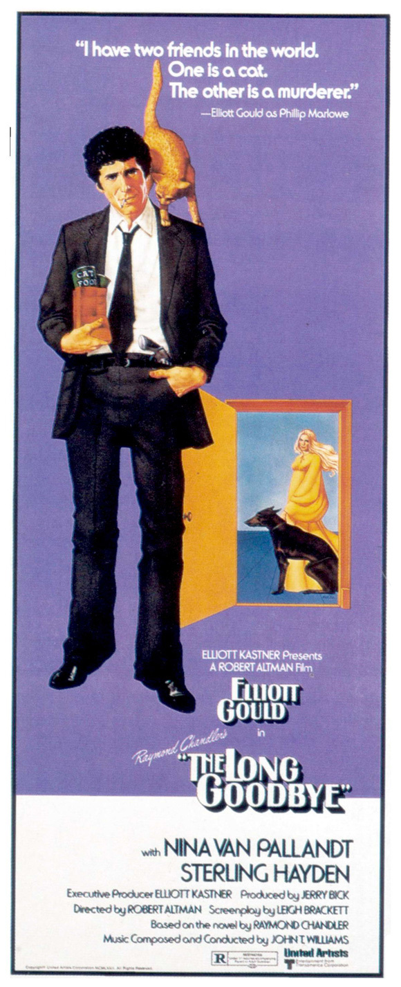 THE LONG GOODBYE Movie POSTER 14×36 Insert B Elliott Gould Nina Van Pallandt