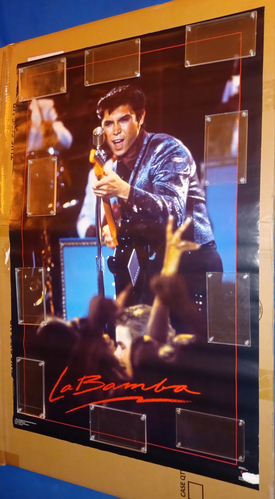 LA BAMBA LOU DIAMOND PHILLIPS VINTAGE MOVIE PROMO POSTER 22.25″ x 34″ (1987)🔥