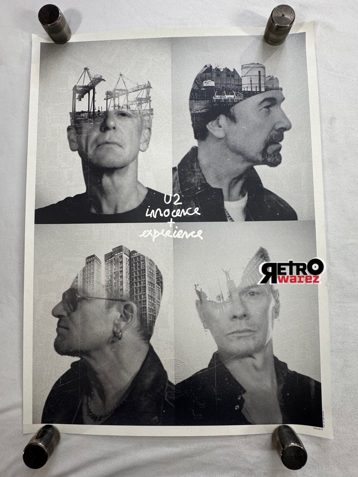 U2 Innocence Experience Tour Poster 2016 16.25×23” Embossed Watermark Band