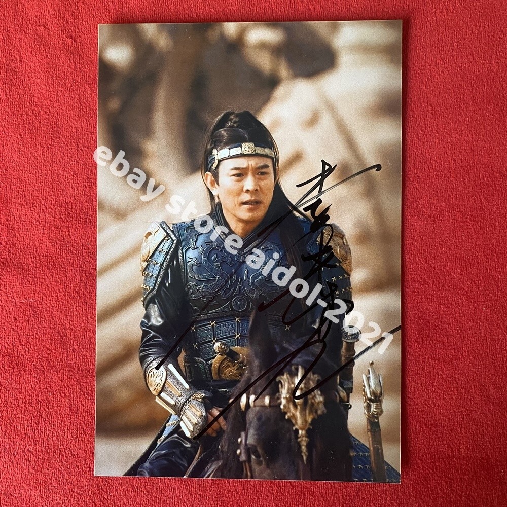 JET LI Autographed Signed Photo Autographs Collectibles GIFTS 4*6 李连杰 2025