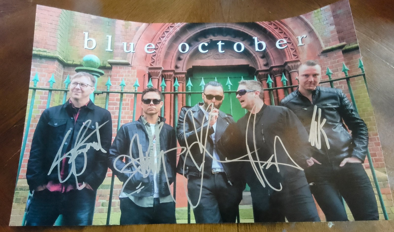 Blue October 2018 Rose Art Tour Poster Signed by the Band