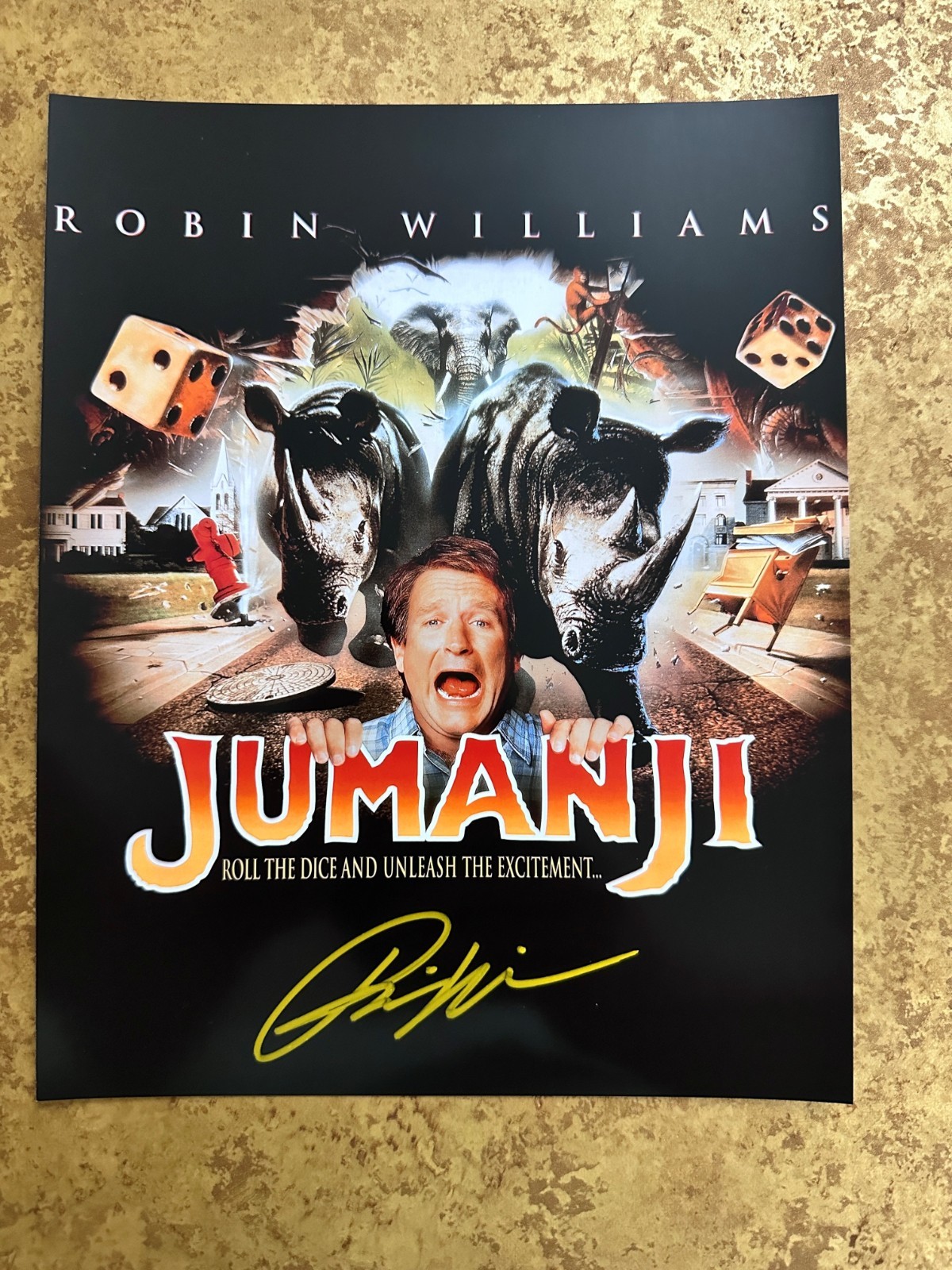 🎲 Jumanji Signed 8×10 Robin Williams Autographed w/ COA