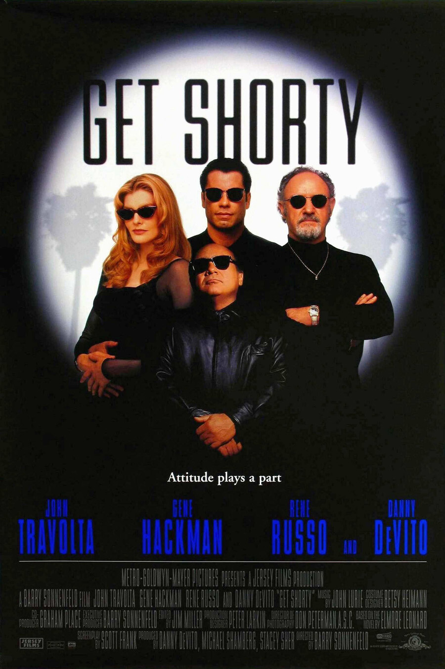 GET SHORTY MOVIE POSTER 1 Sided ORIGINAL Rolled 27×40 JOHN TRAVOLTA RENE RUSSO