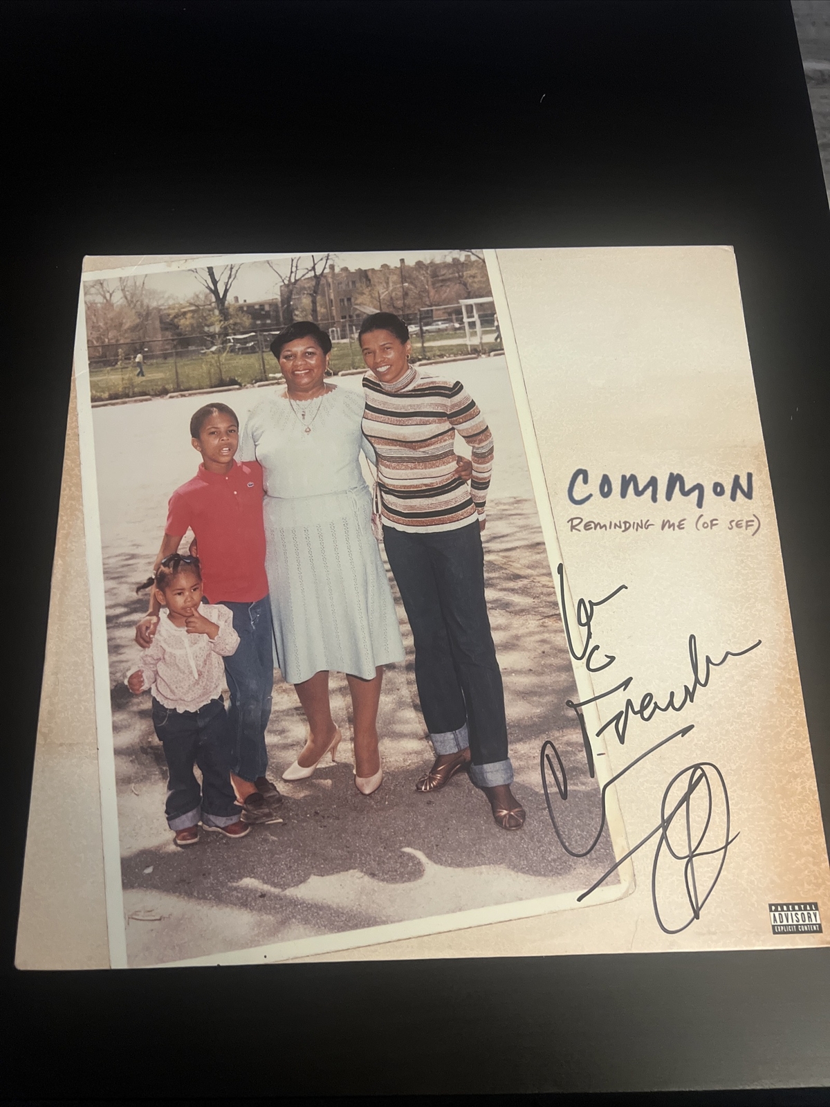 COMMON Sense SIGNED Reminding Me Of Sef VINYL RECORD RAPPER Beckett COA Chicago