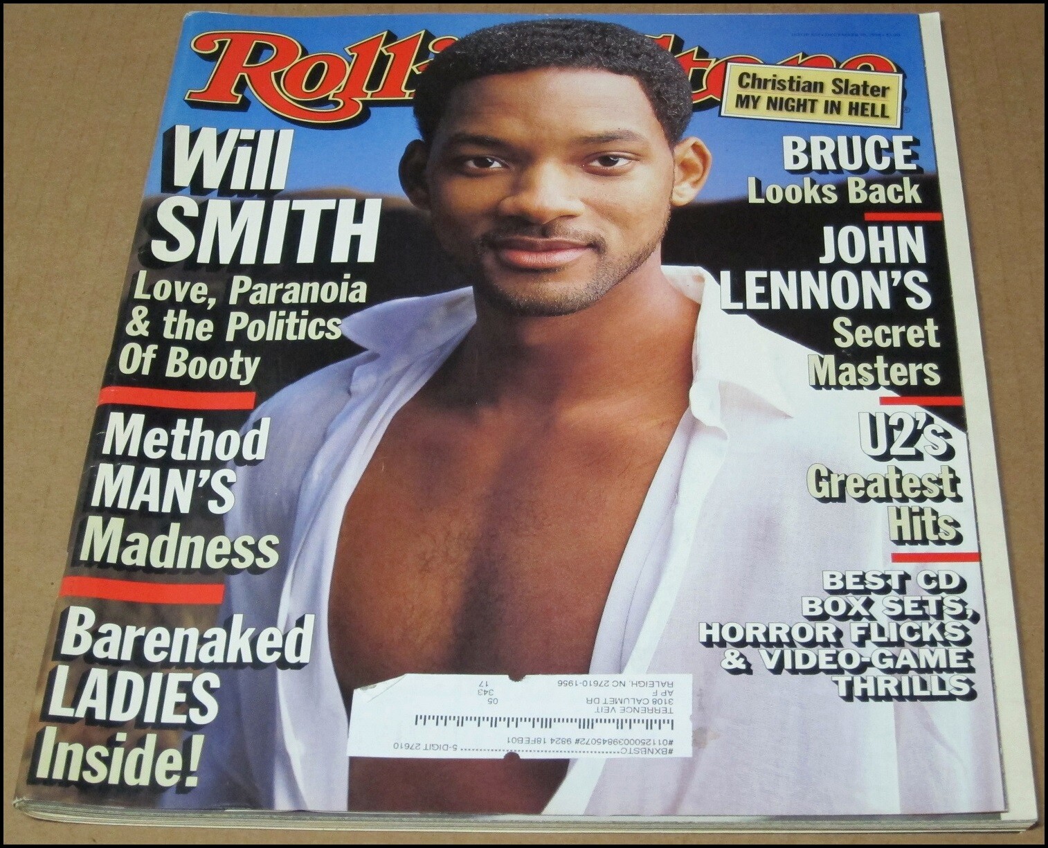 12/10/1998 Rolling Stone Magazine Will Smith Barenaked Ladies Method Man Lennon
