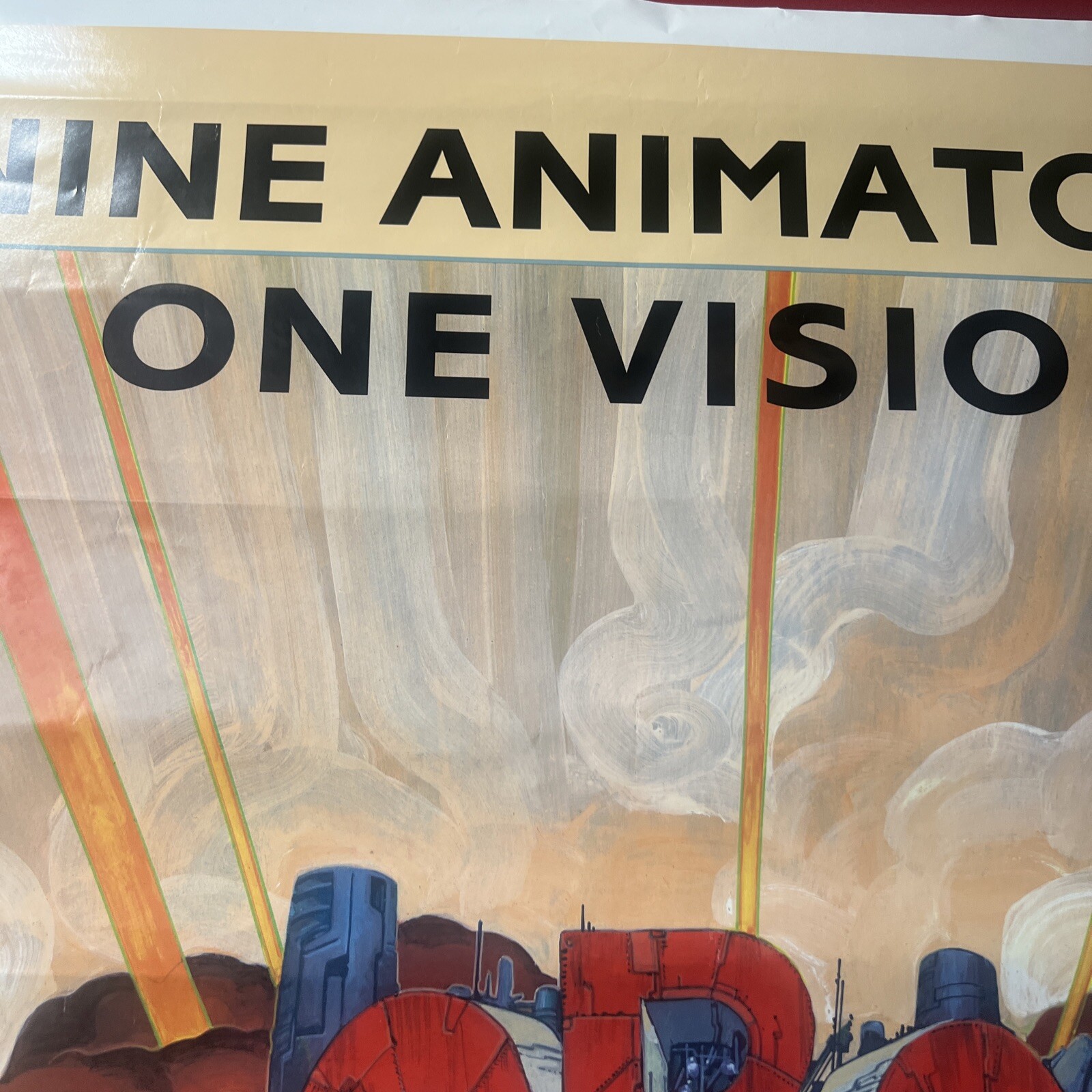 Rare Original 1990 Robot Carnival 27×41 Movie Poster Japanese Anime Vintage-