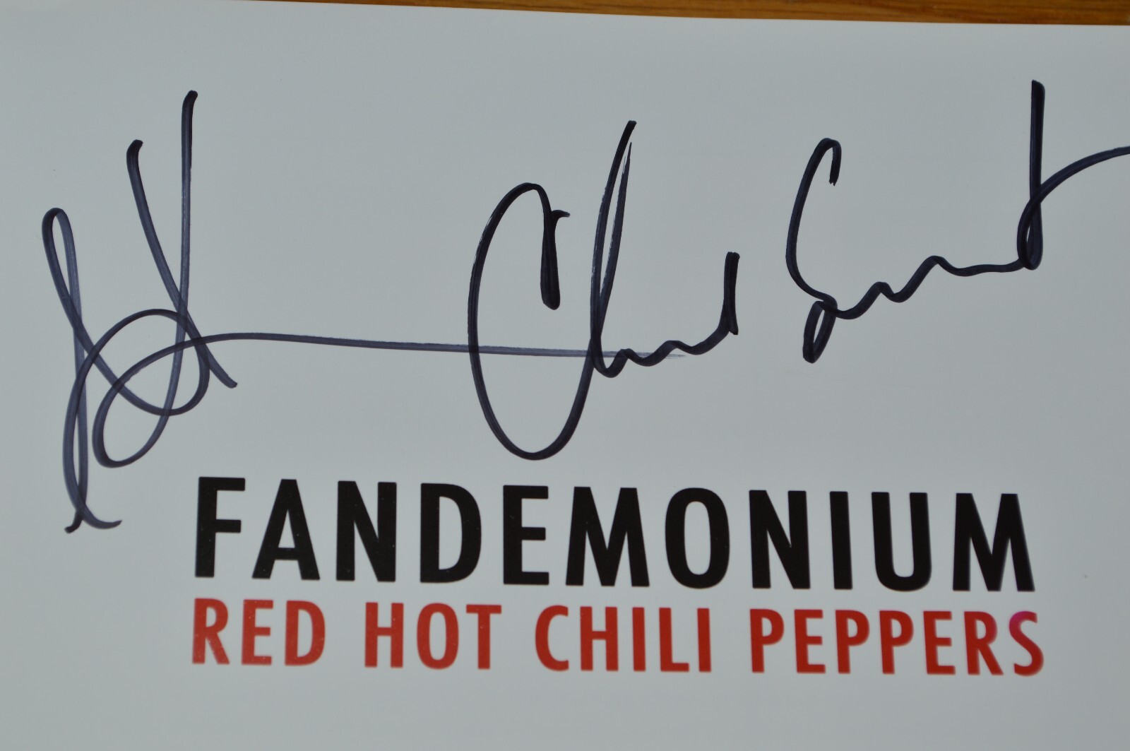 Red Hot Chili Peppers Autographed “Fandemonium” Softcover Book with Beckett LOA