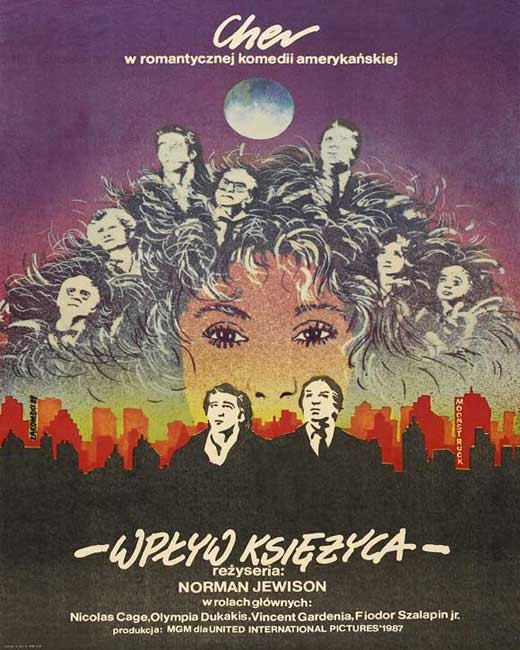 Moonstruck Poster Polish 27×40 Cher Nicolas Cage Olympia Dukakis