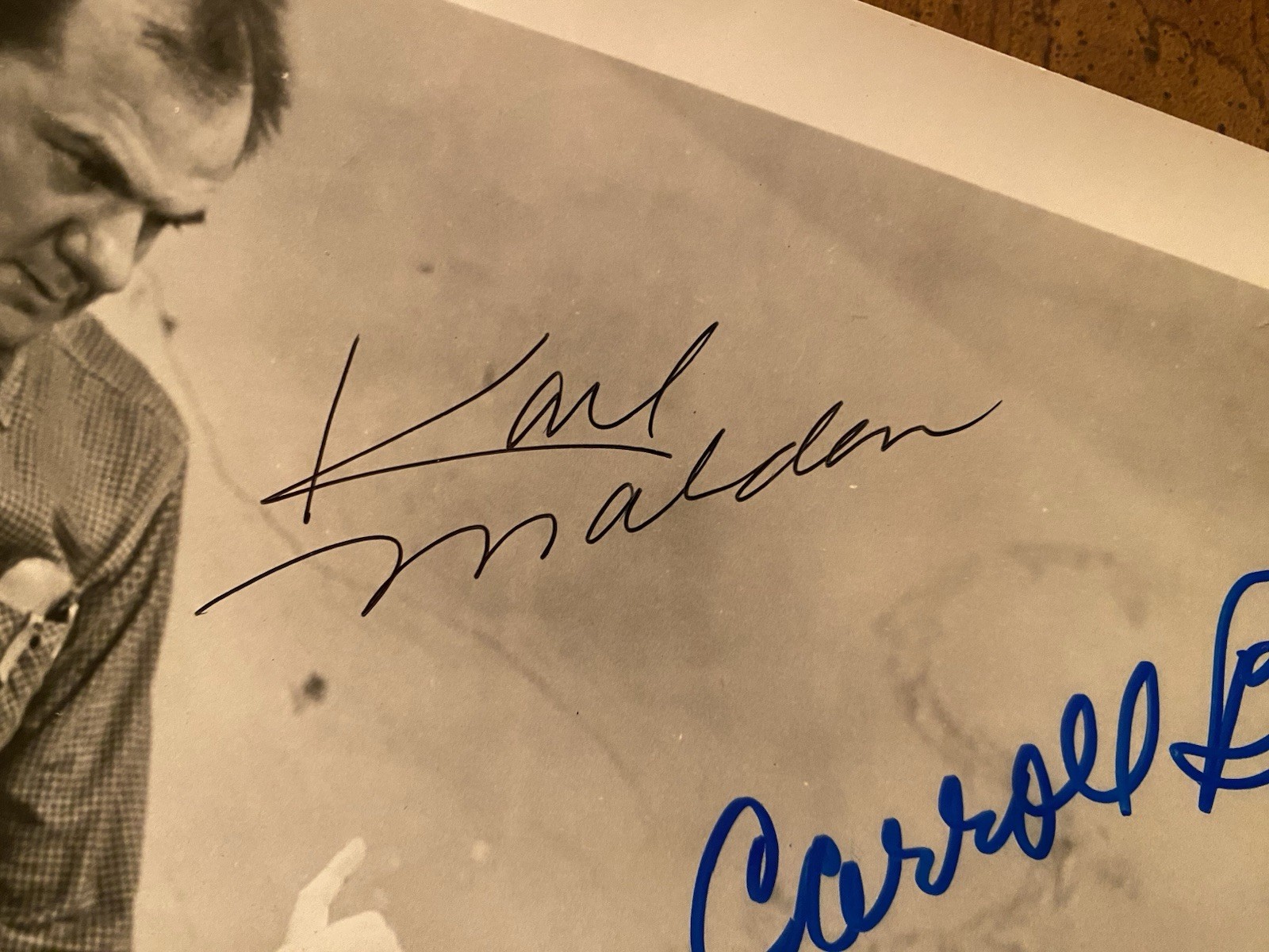 Carroll Baker Karl Malden Signed Autographed Vintage Photo With COA Baby Doll
