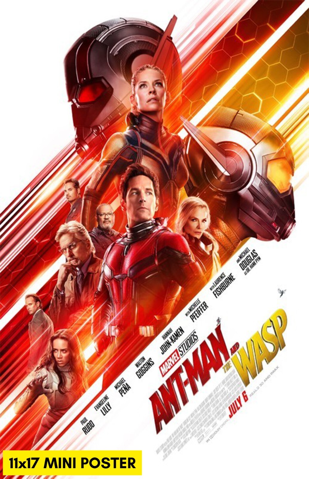 Ant-Man and the Wasp (2018) Movie Poster 11×17 Marvel MCU Paul Rudd