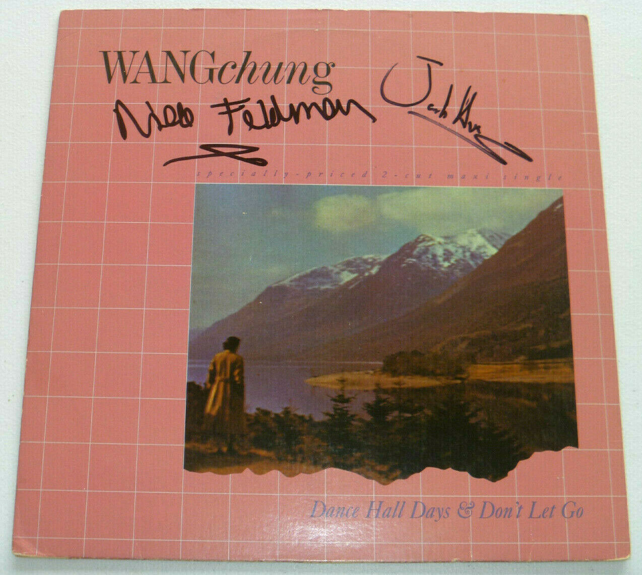 Wang Chung Signed Dance Hall Days Record Album Auto, Jack Hues & Nick Feldman