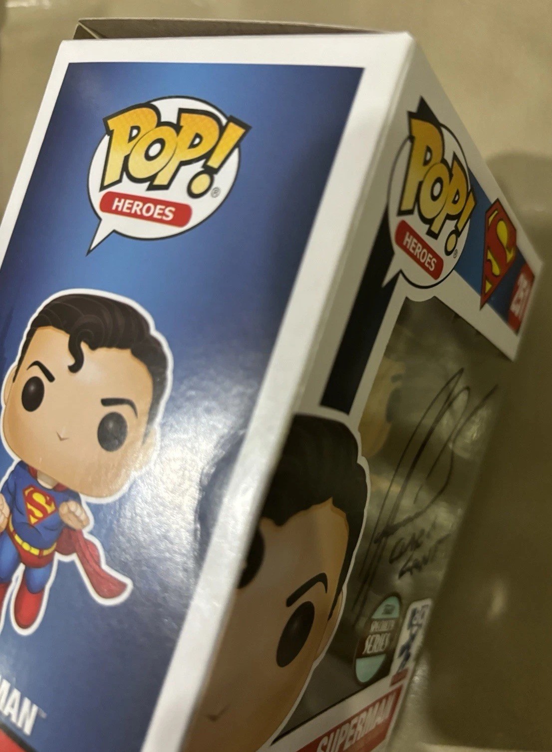 Superman Funko Pop Signed By David Corenswet W/JSA Authentication Clark Kent