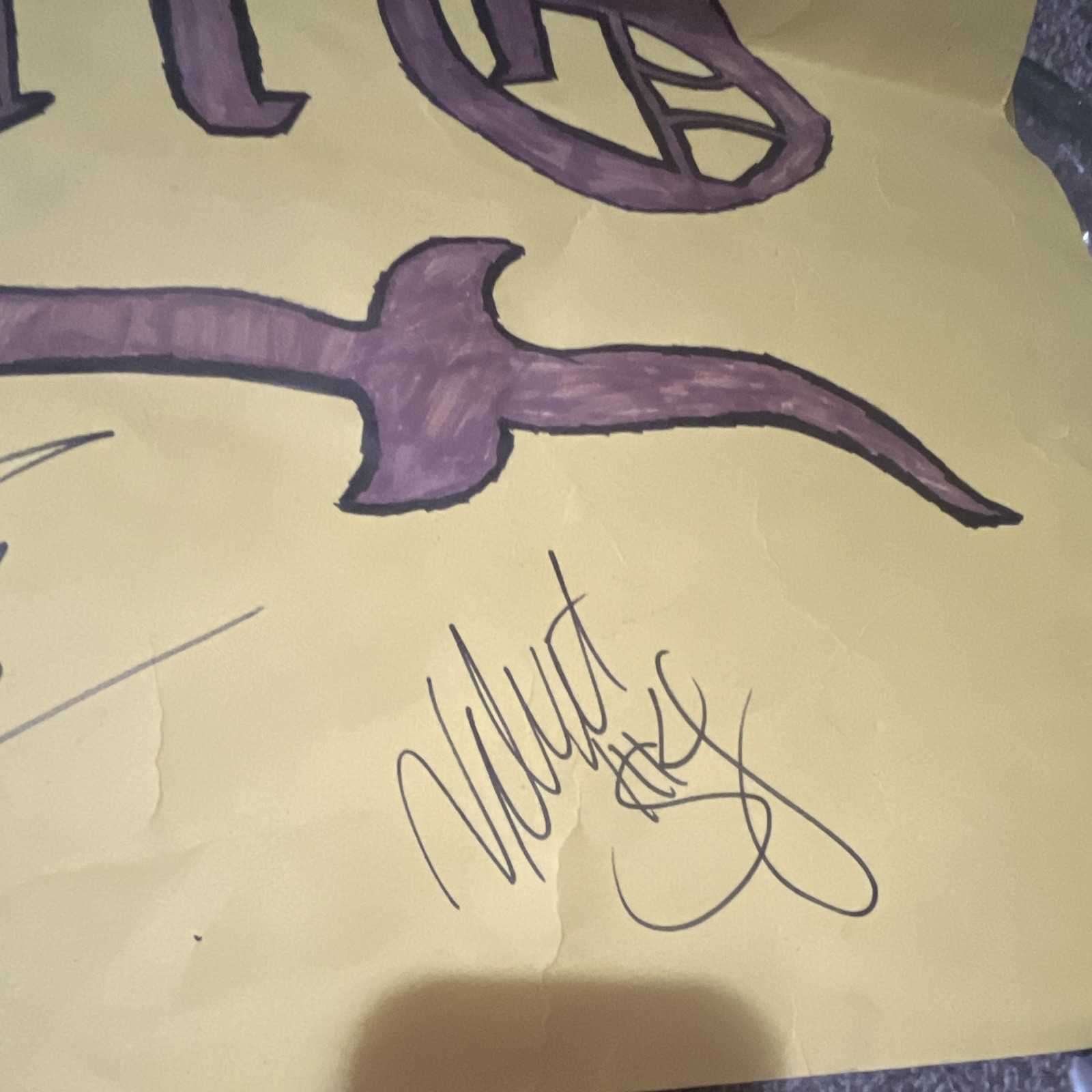 Signed Original Motor City MachineGuns TNA Multiple Signatures *READ DISC*