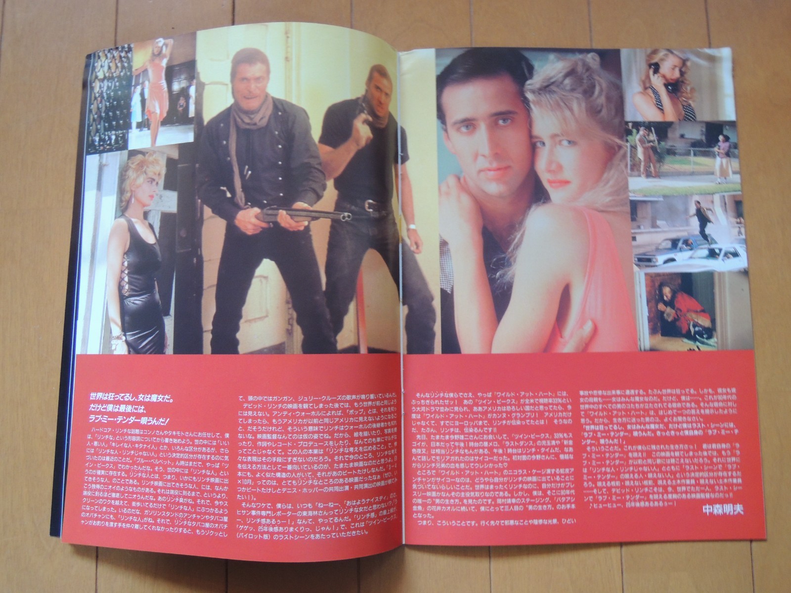 David Lynch WILD AT HEART Japanese Movie Theater Program