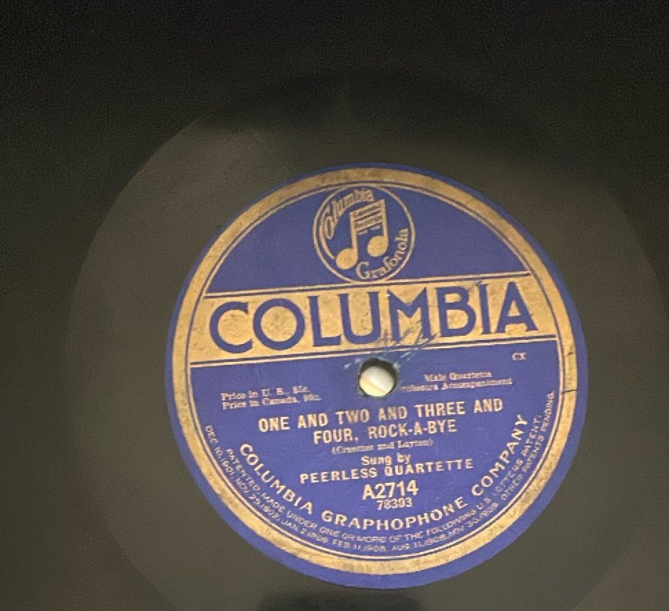 Columbia 78 RPM Shellac Records Peerless Quartette Maurice Ford Blue Label Lot