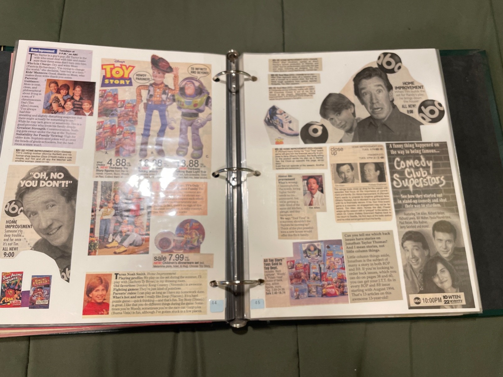 Home Improvement TV Show Custom Memory Book – Tim Allen, Jonathan Taylor Thomas