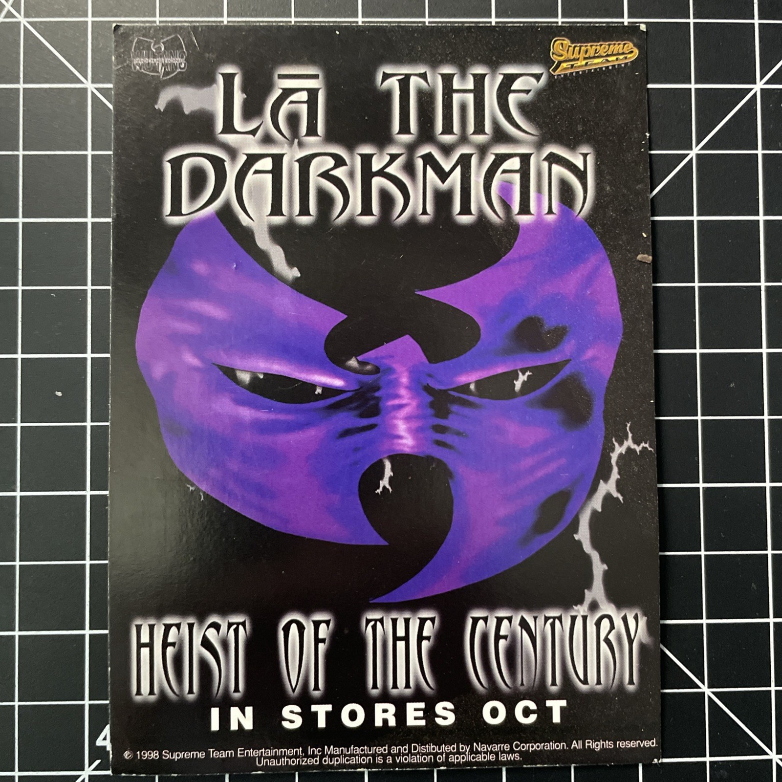 1998 LA The Darkman Heist Of The Century Pre-Album Release Promo Hype Flyer