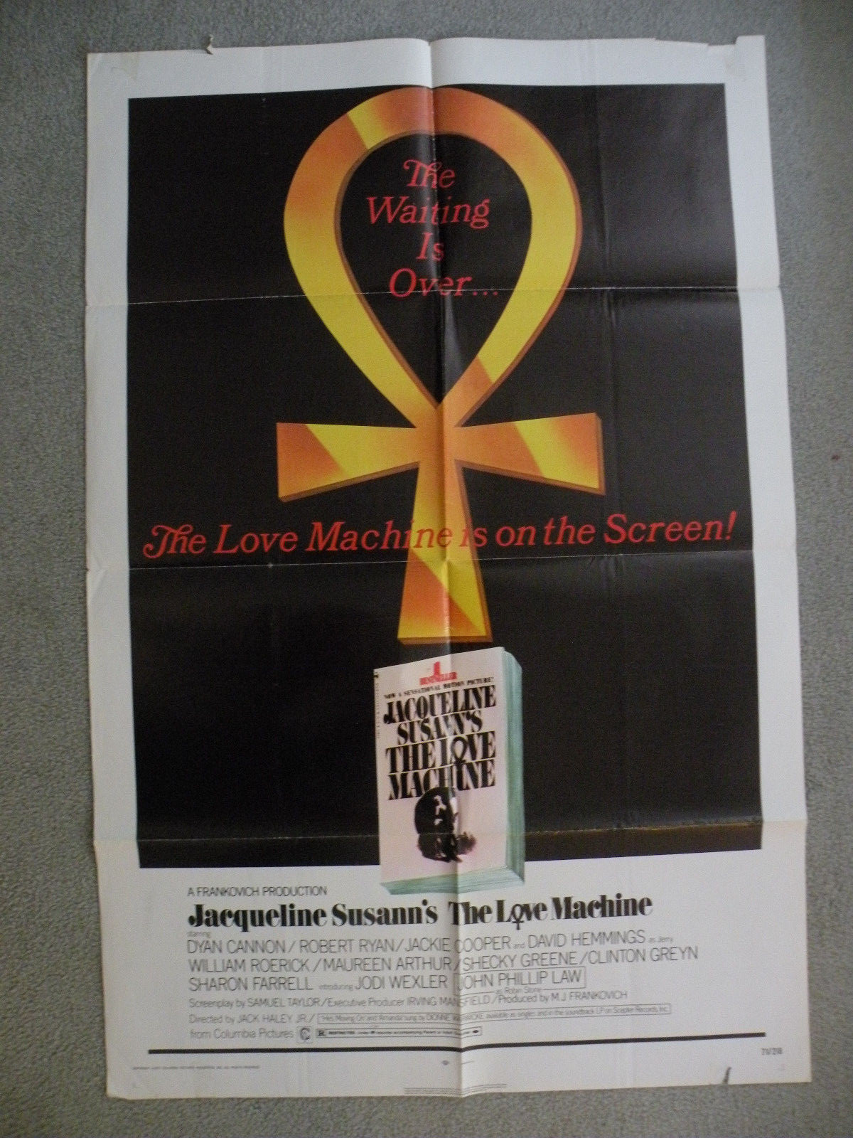 the love Machine Dyan Cannon Robert Ryan1971 27X41 originial movie poster
