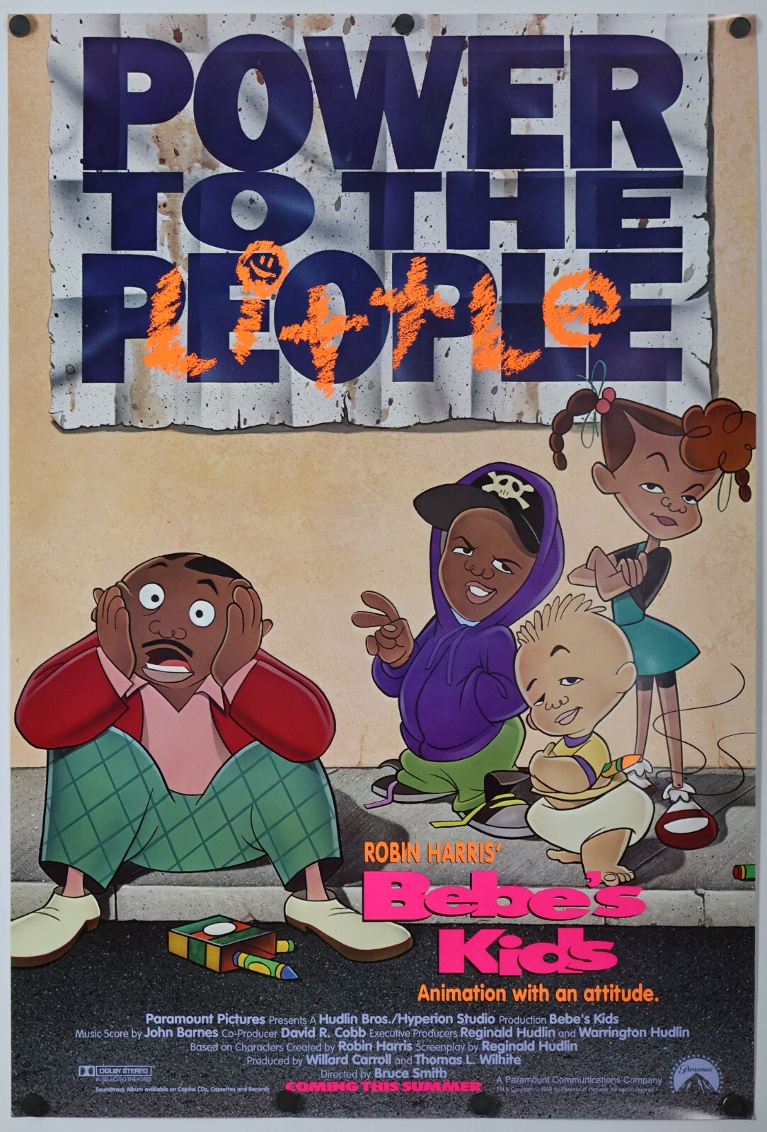 Bebe’s Kids – original movie poster 27×41 1992 MINT Animation