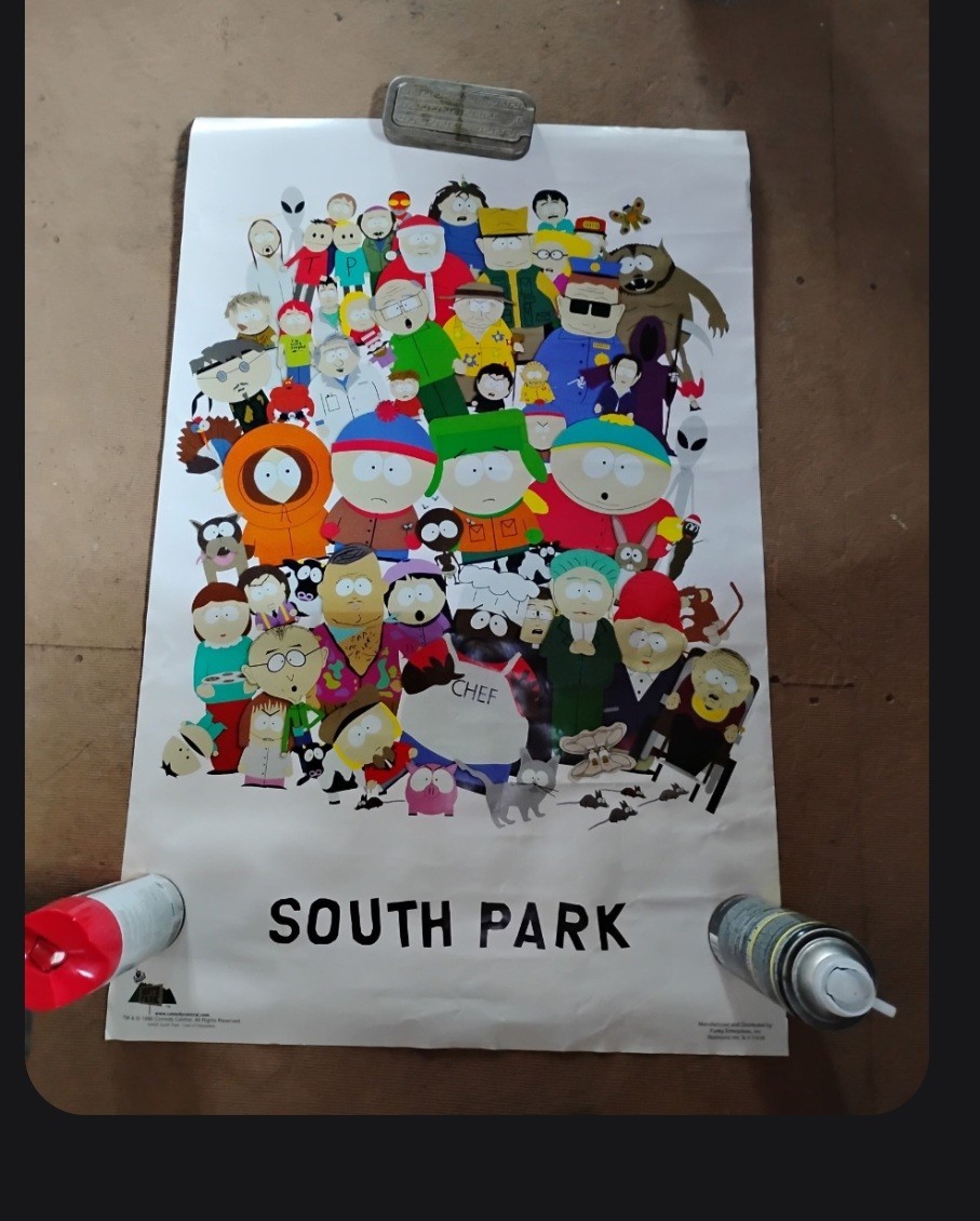 South Park 22 X 34.5″ Poster 1998 Funky Enterpr Comedy Central Animation Cartoon