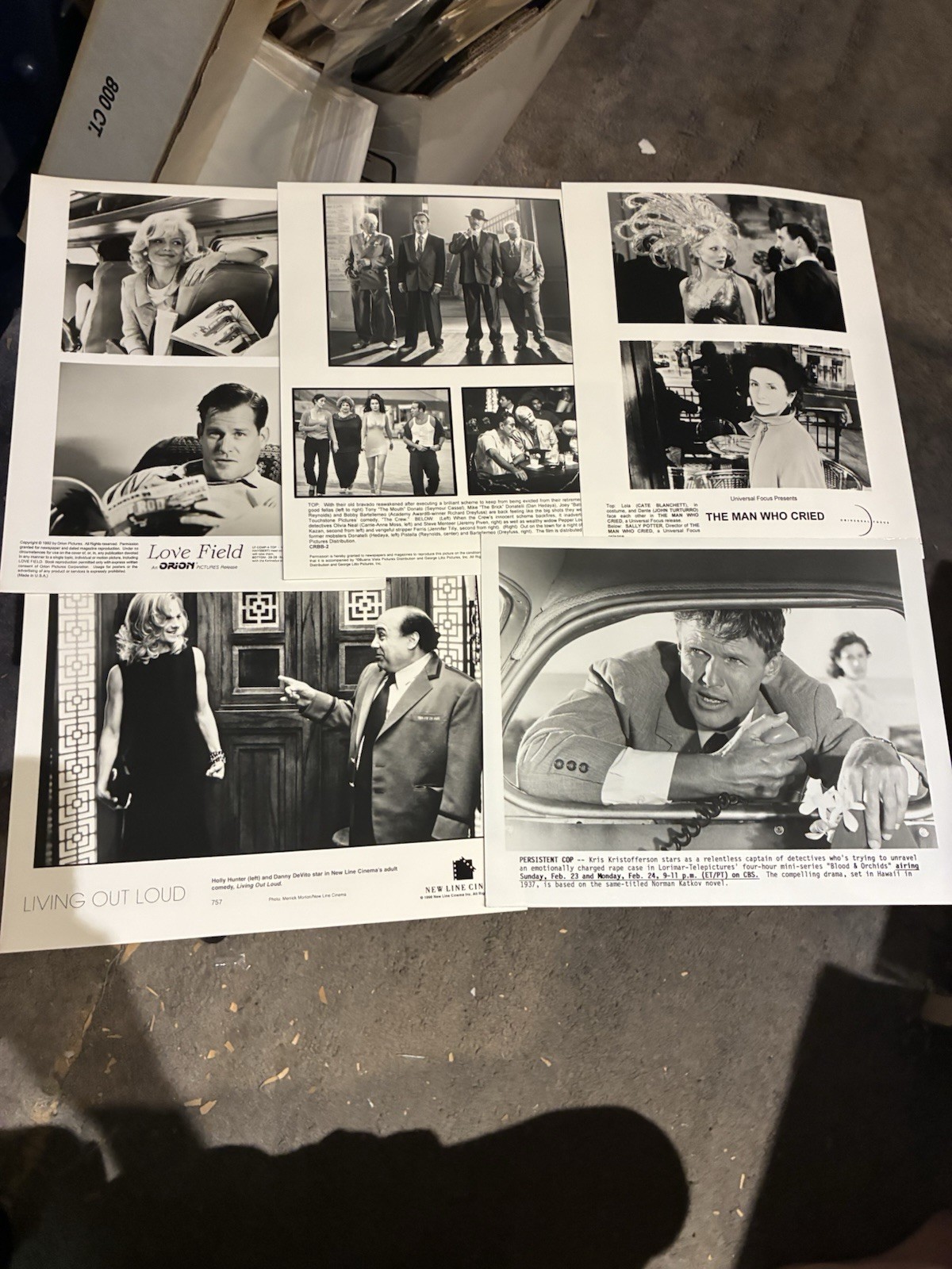 1980-90’s Movie Promo Photo Lot-125 Different-DeNiro-Freeman-Kingsley-Devito++++