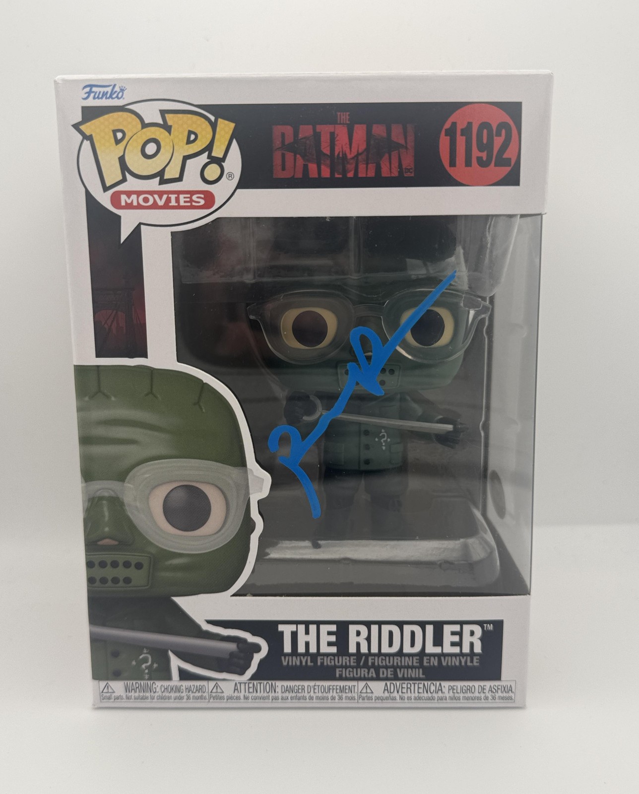 Paul Dano “The Batman” AUTOGRAPH Signed ‘The Riddler’ 1192 Funko Pop Figure ACOA