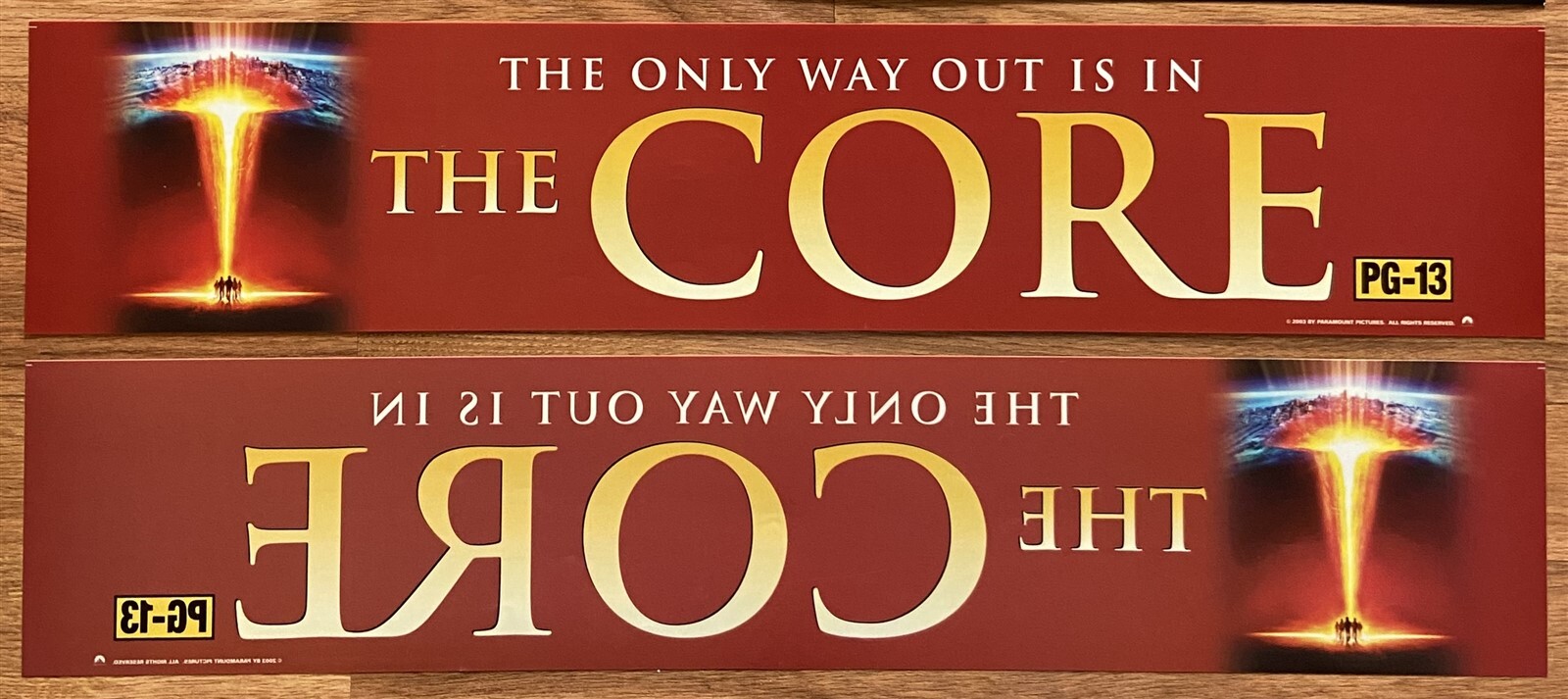 📽 The Core (2003) – Double-Sided – Movie Theater Mylar / Poster 5×25