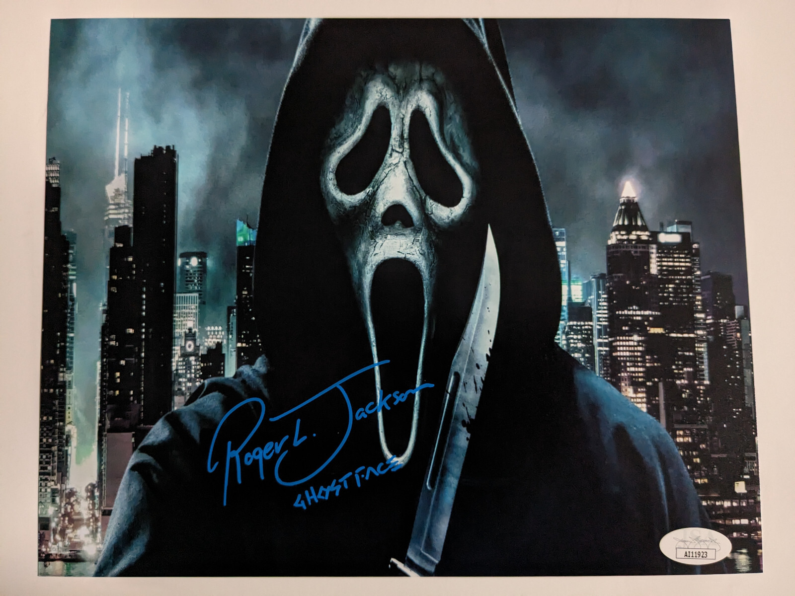 ROGER JACKSON Signed SCREAM VI 8×10 Photo GHOSTFACE Autograph BAS JSA COA D