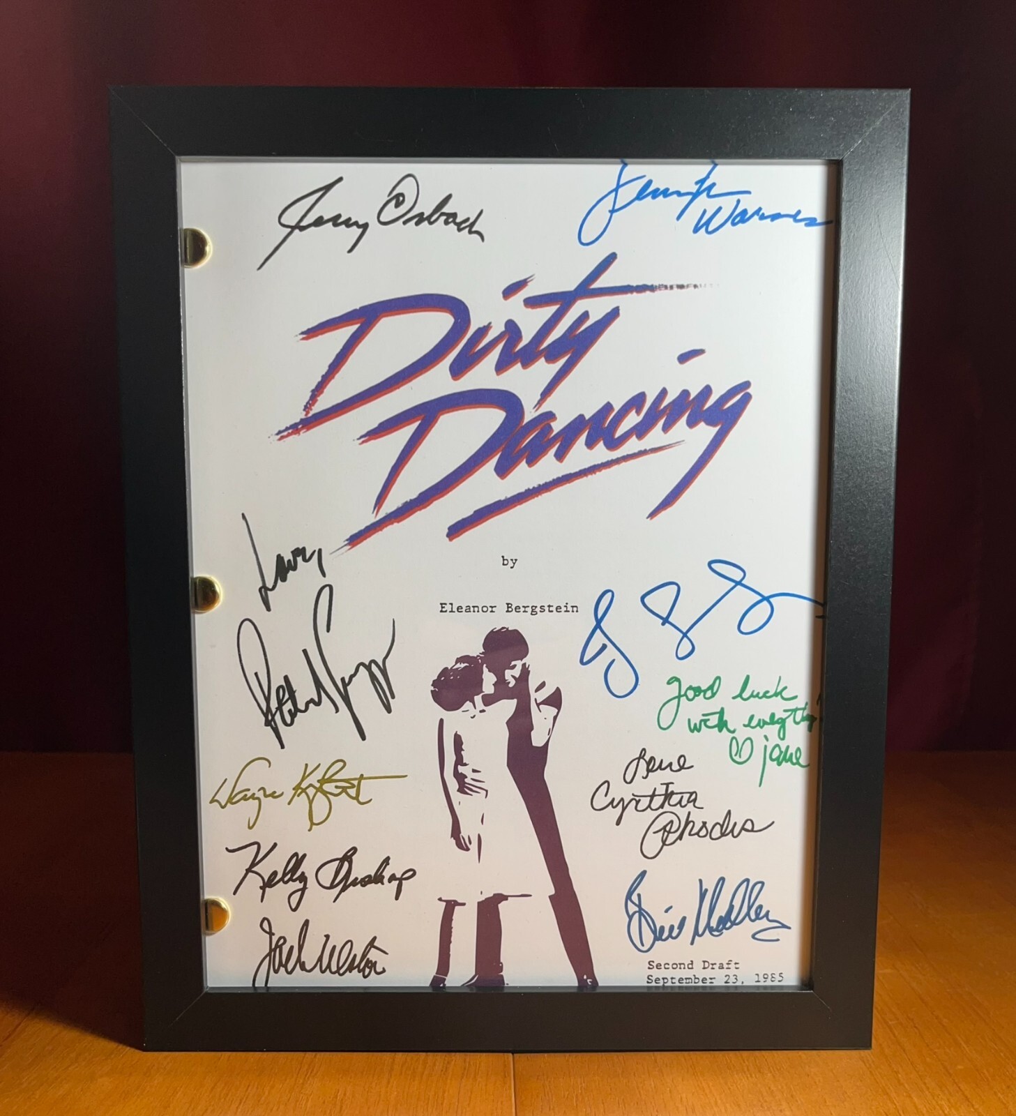 Dirty Dancing Script Signed- Autograph Reprints- 122 Pages- Patrick Swayze