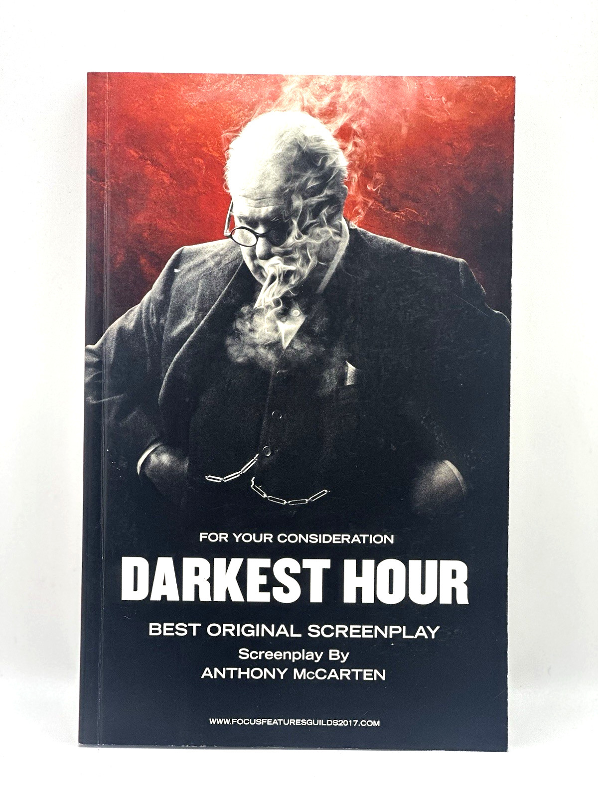 Darkest Hour (2017) FYC Screenplay Book Signed by Anthony McCarten & Joe Wright