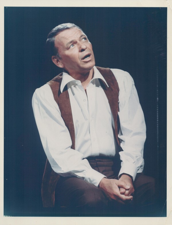 Frank Sinatra 1969 original CBS 7×9 inch TV color photo Sinatra variety show