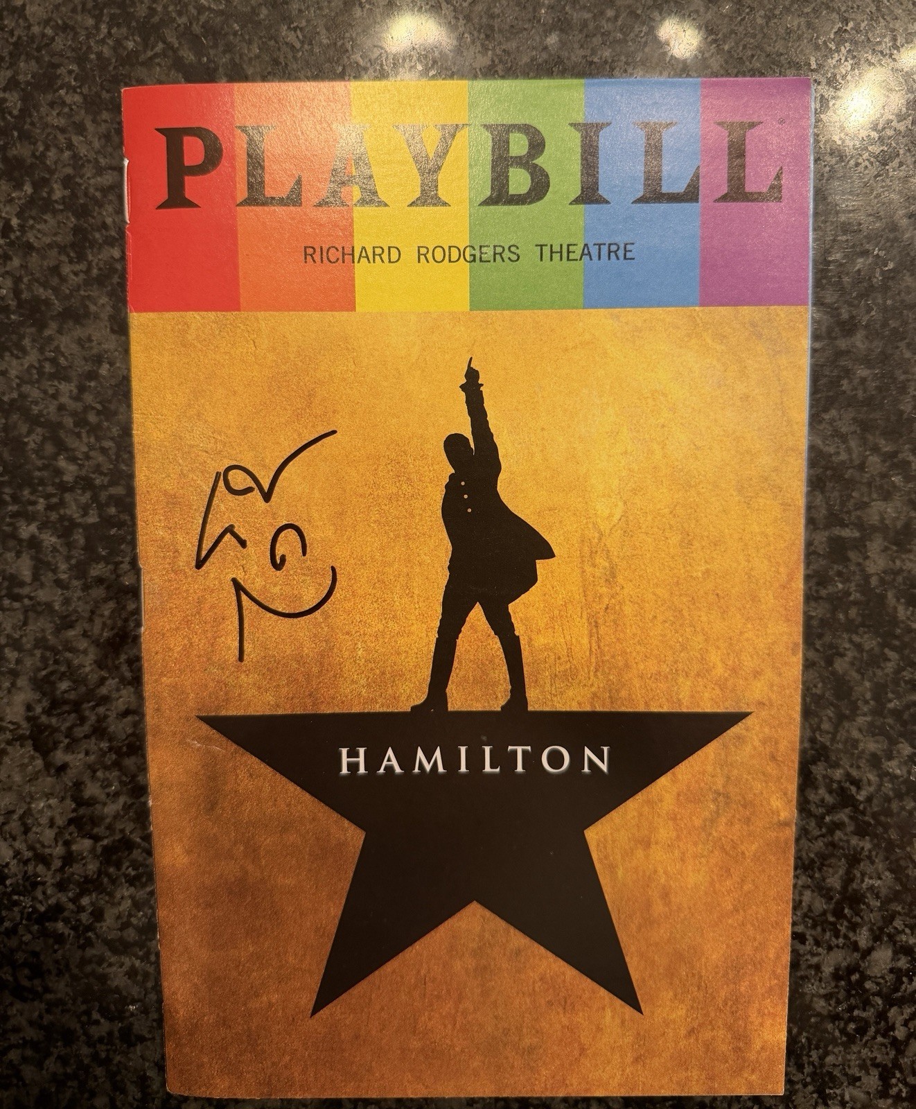 LIN-MANUEL MIRANDA SIGNED Hamilton Playbill June 2022 OG Hamilton