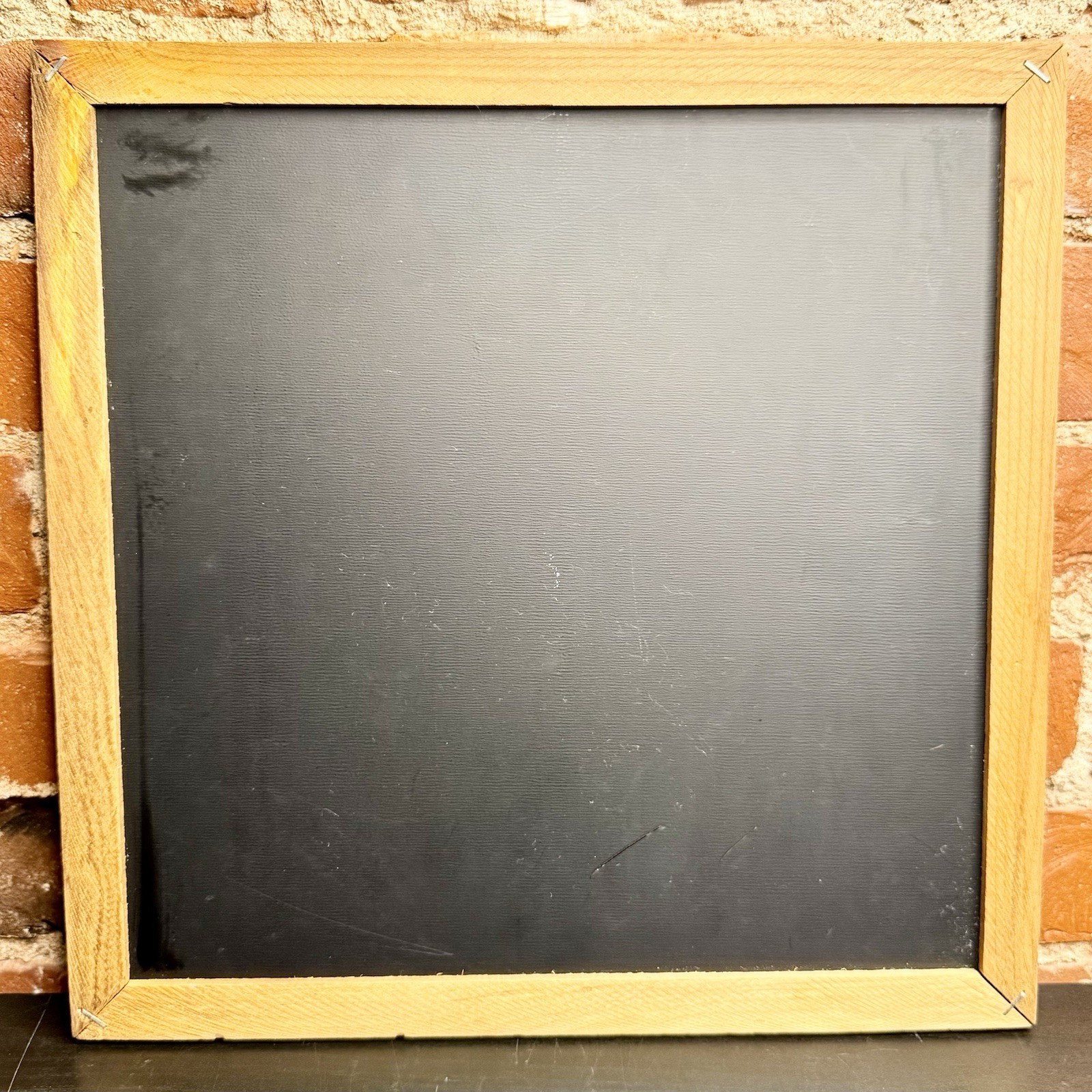 Vintage 1970’s Rush Two-Tone Starman Carnival Mirror 13″ Wood Frame RARE