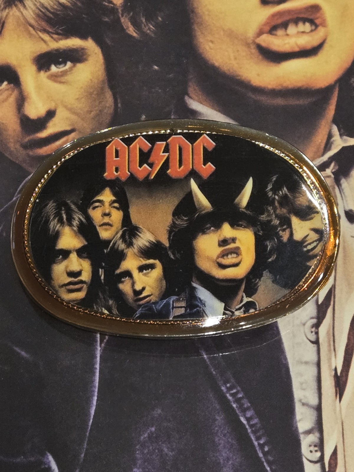 AC/DC HIGHWAY TO HELL 1978 Custom Pacifica Belt Buckle…NICE!!!