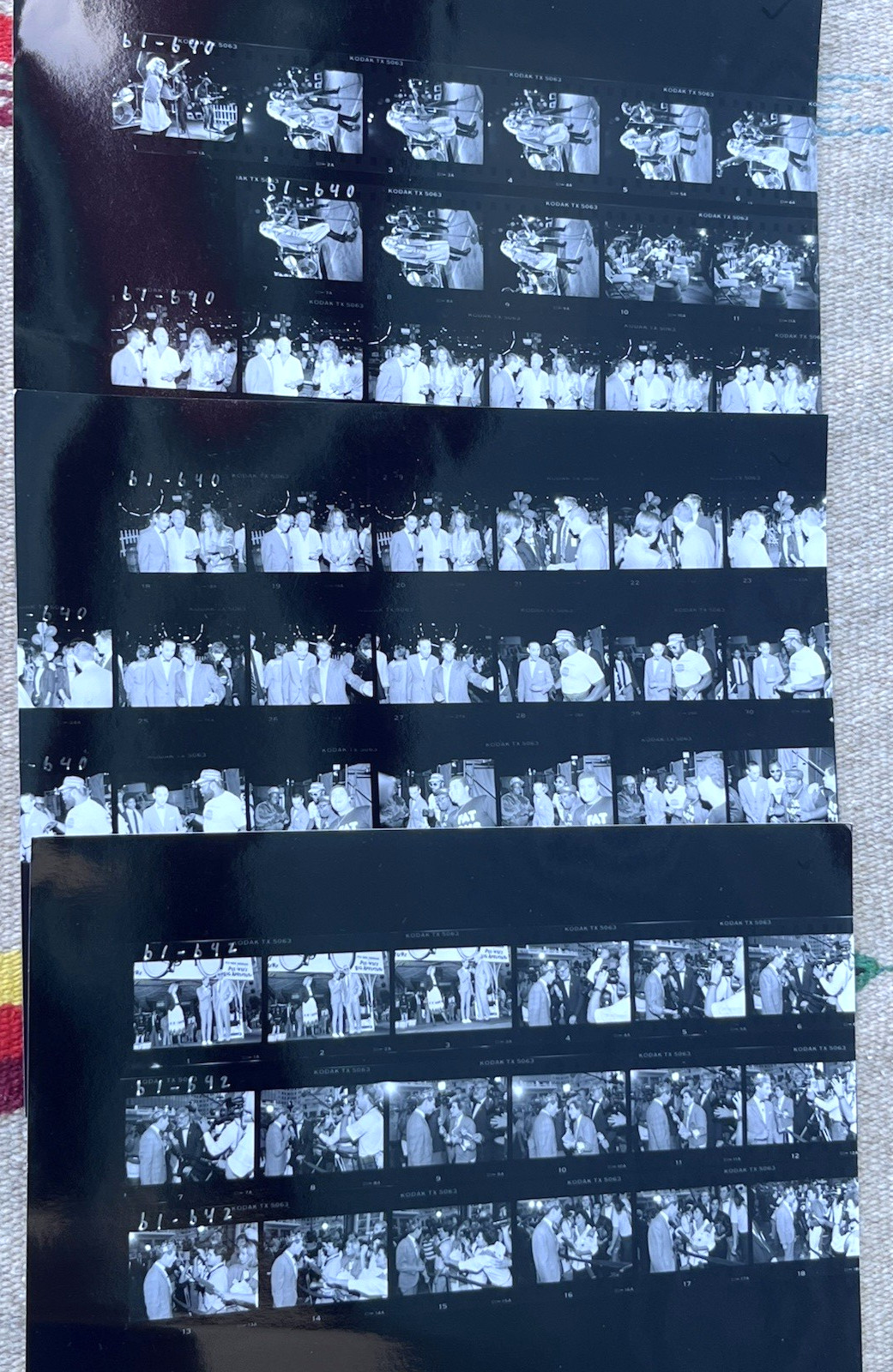Pee-wee’s Big Adventure Movie Premiere Photo Photographc 20 Contact Sheet Lot