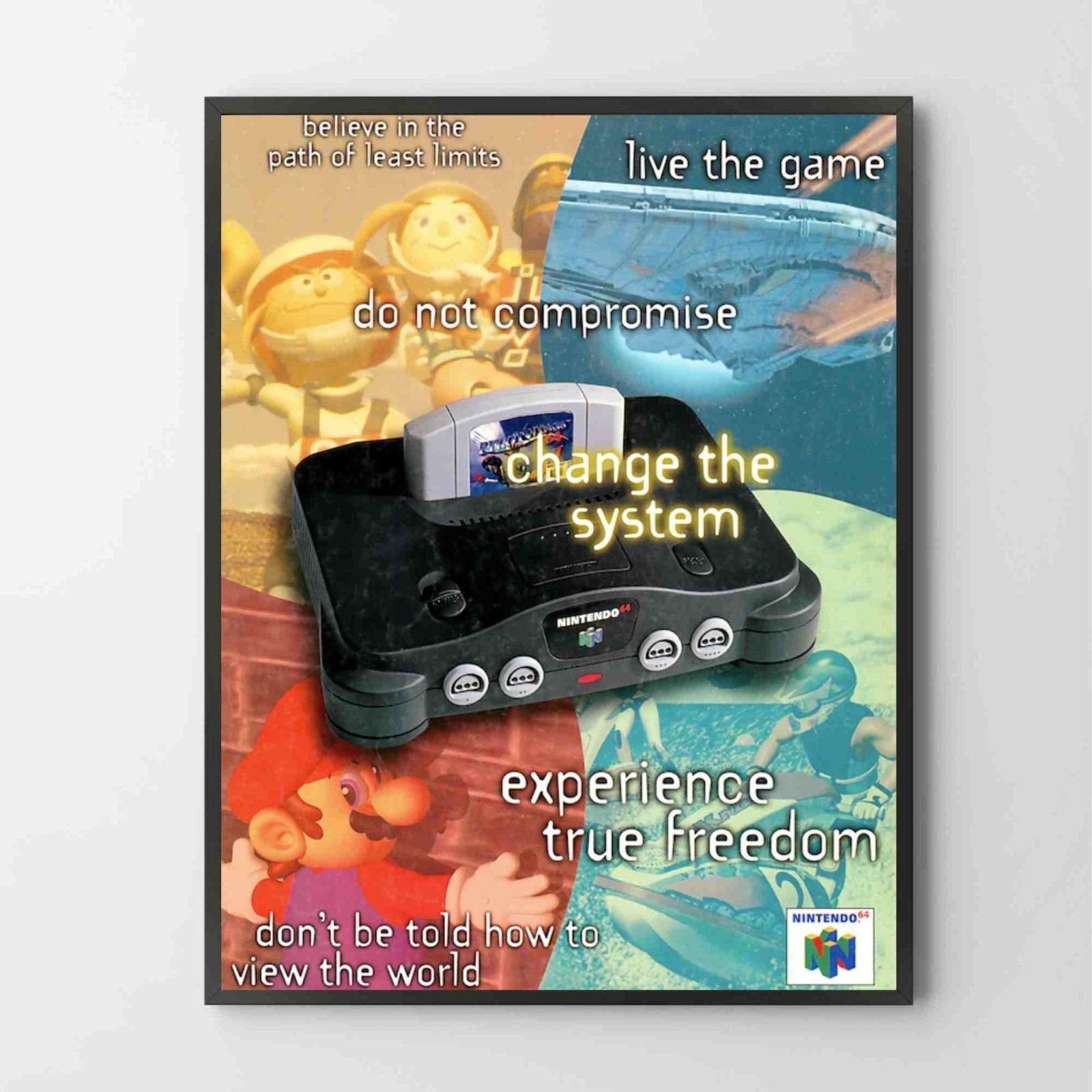 Poster Nintendo 64 N64 Console System Premium Glossy Unframed Poster Print G5414