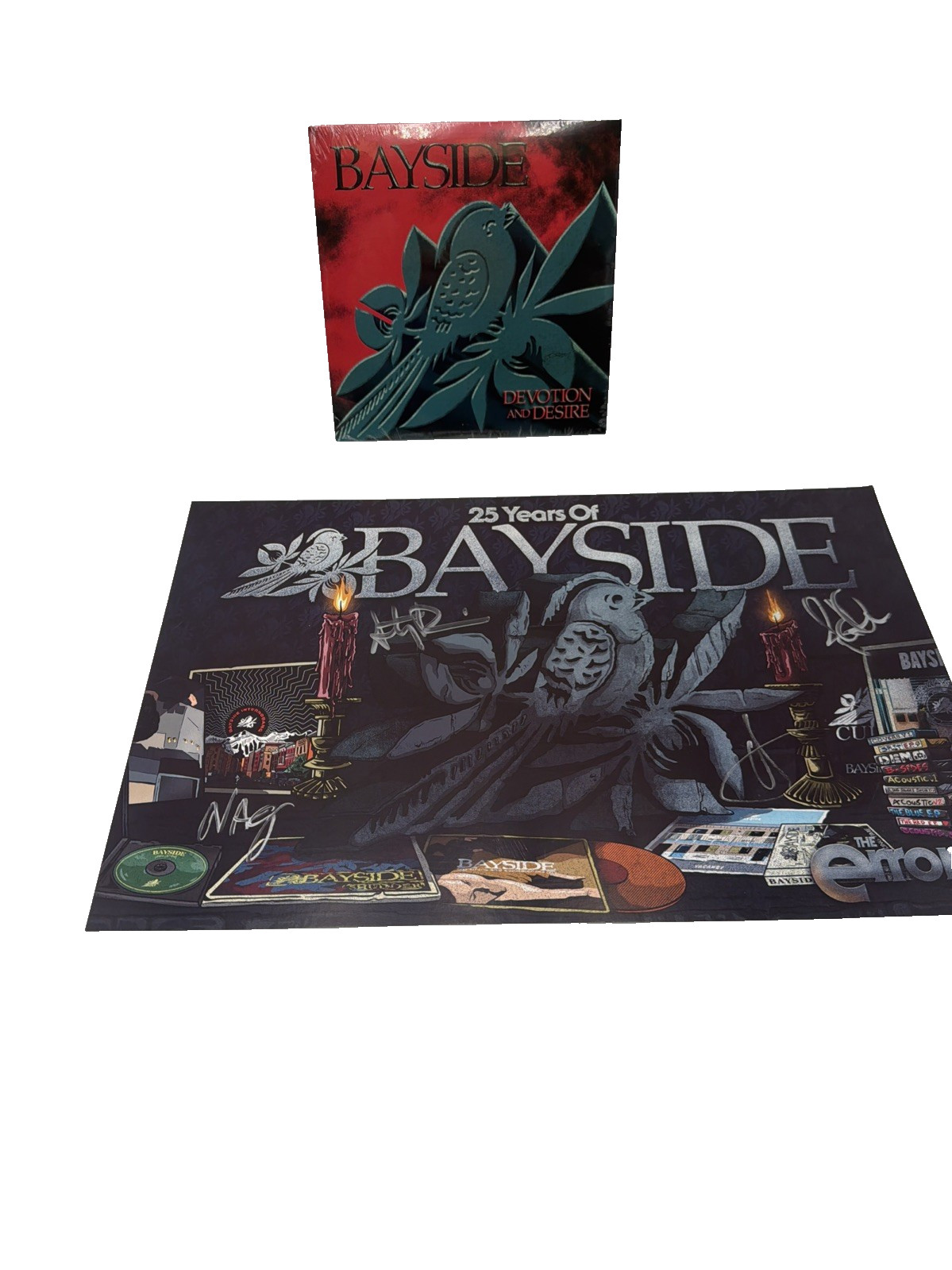 Signed Bayside Errors Tour 2025 VIP Poster Print + Record Autographed Band
