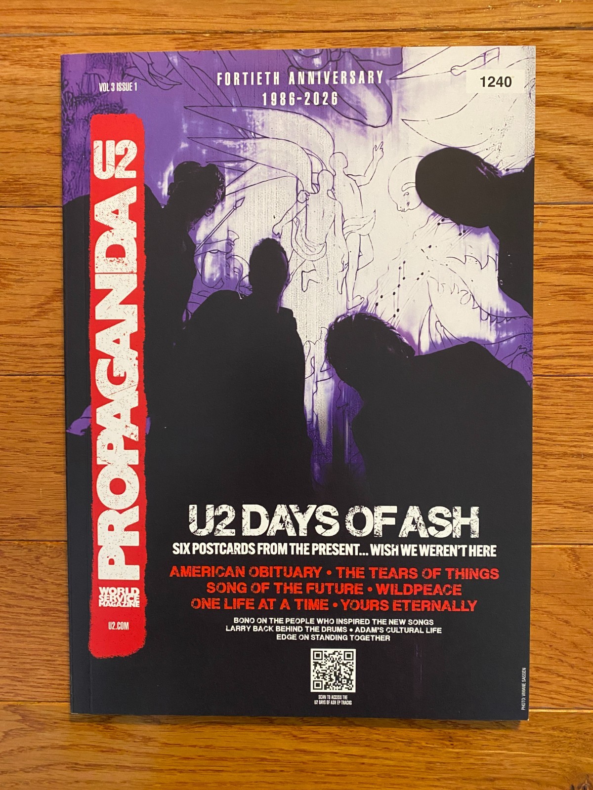 U2 Propaganda Magazine Days Of Ash 2026 Issue Limited Edition Vol. 3 Issue 1