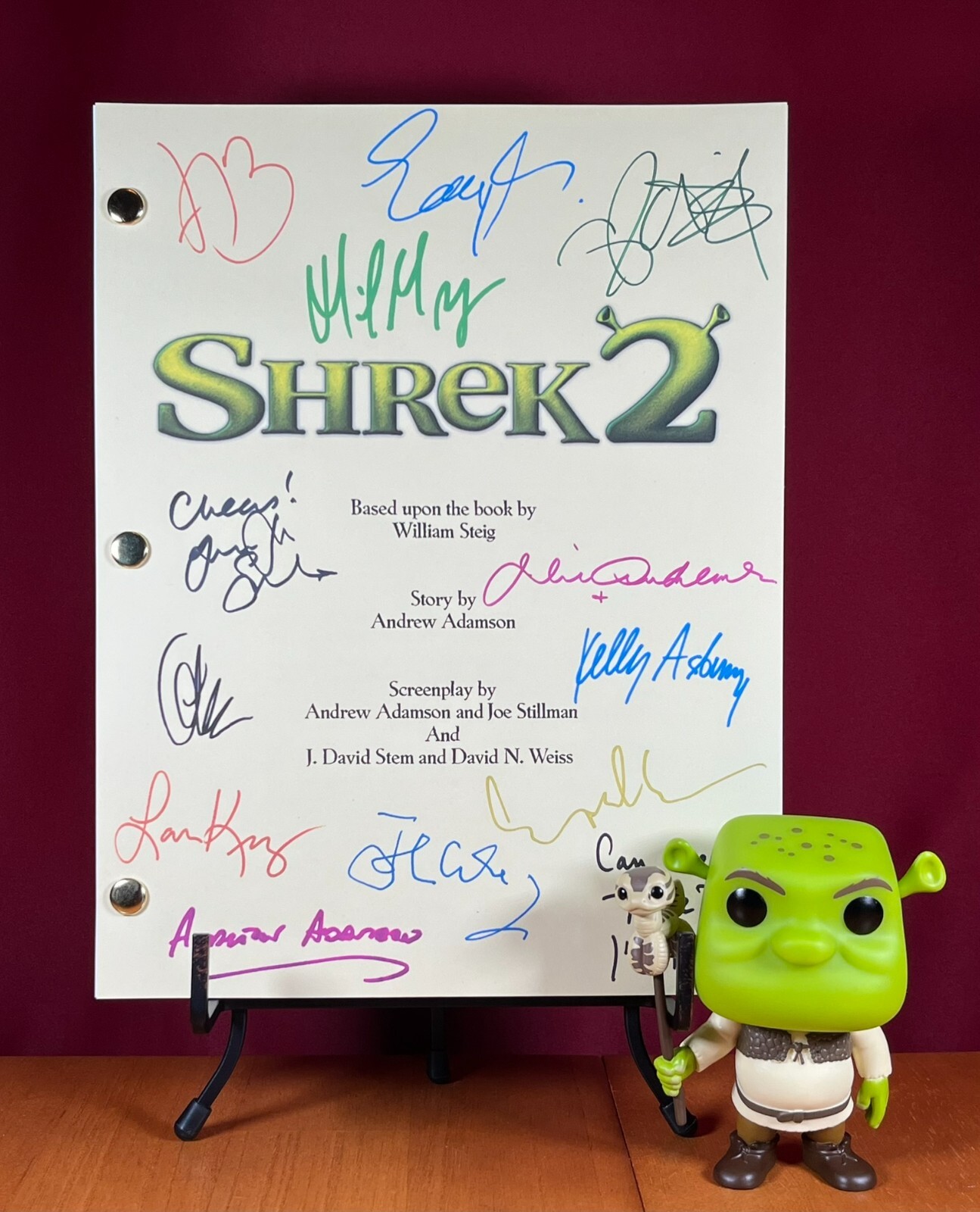 Shrek 2 Script Cast-Signed- Autograph Reprints- 103 Pgs- Full Script- Mike Myers