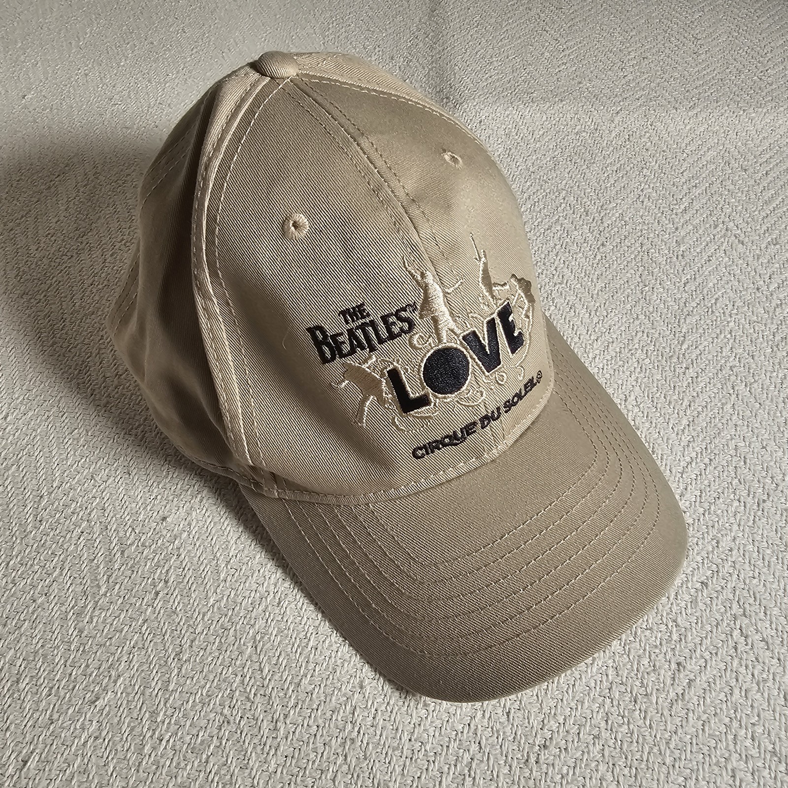 The Beatles LOVE Cirque Du Soleil baseball cap Adjustable Strap Tan