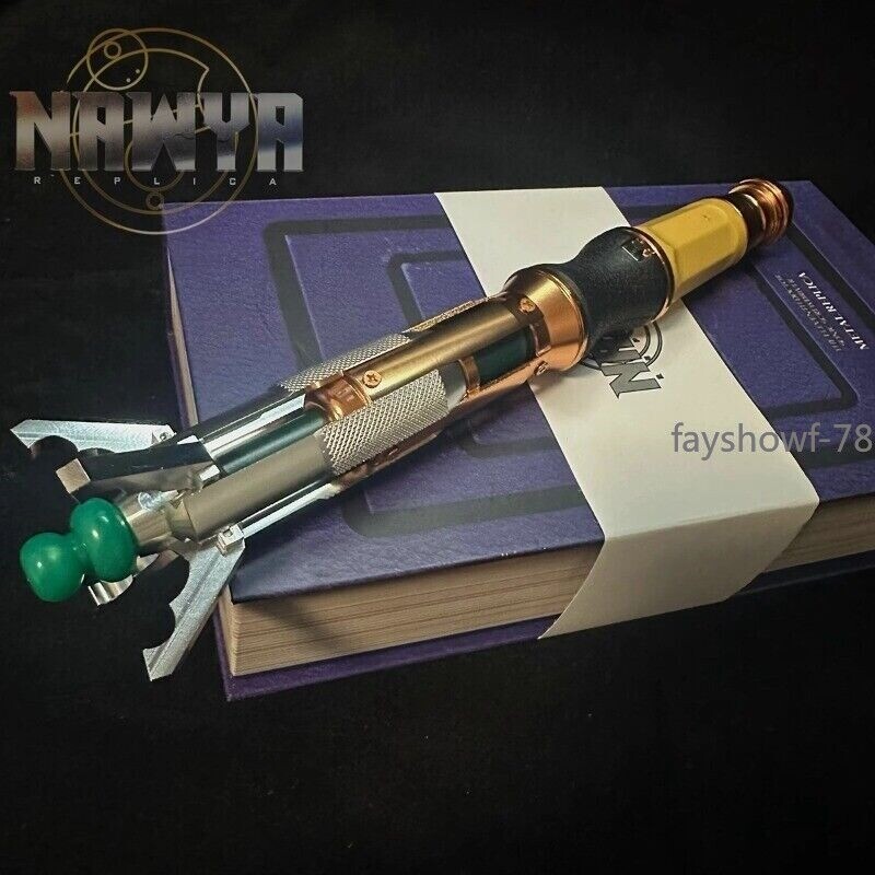 Doctor Who 11th Metal Sonic Screwdriver Replica Fully Metal Parts Gifts In USA!!